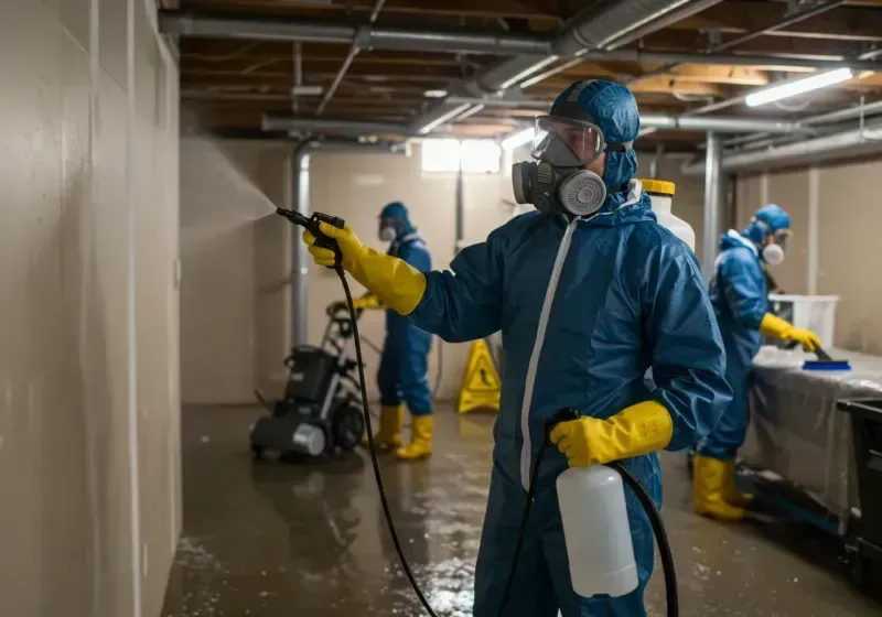 Basement Sanitization and Antimicrobial Treatment process in Kearns, UT