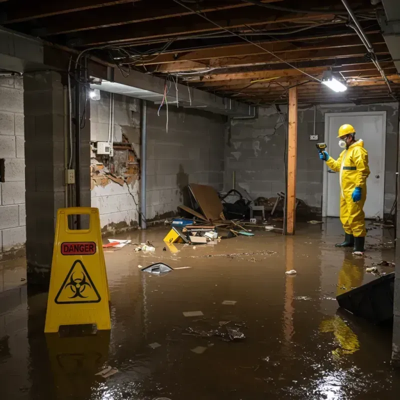 Flooded Basement Electrical Hazard in Kearns, UT Property